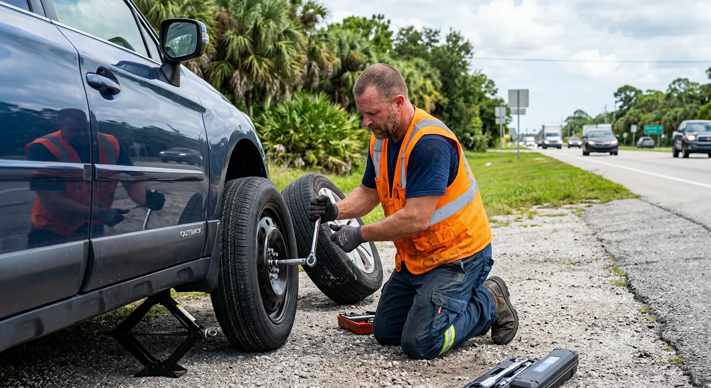 Flat Tire Change in Ocala FL