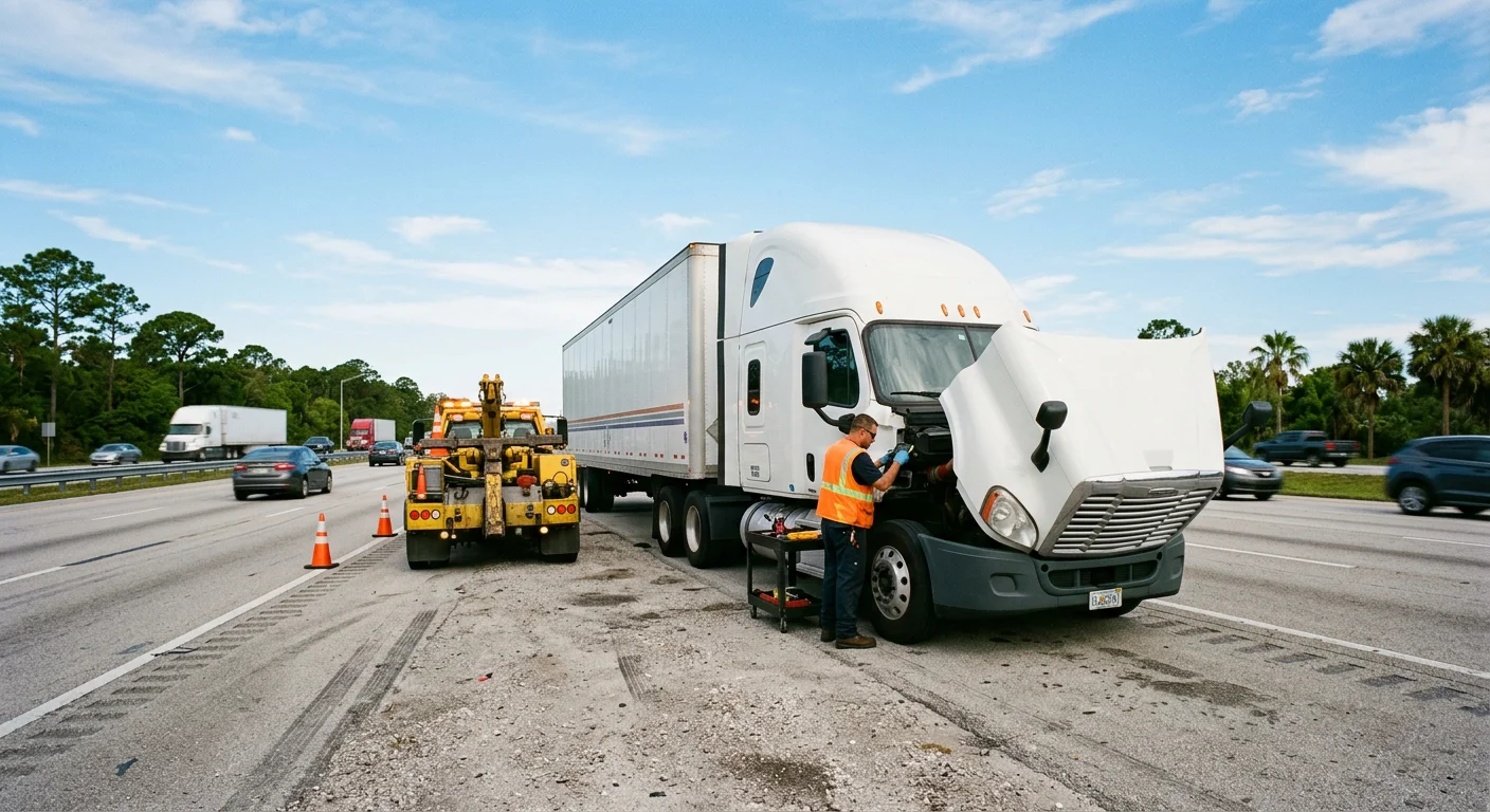 Semi Truck Roadside in Ocala FL